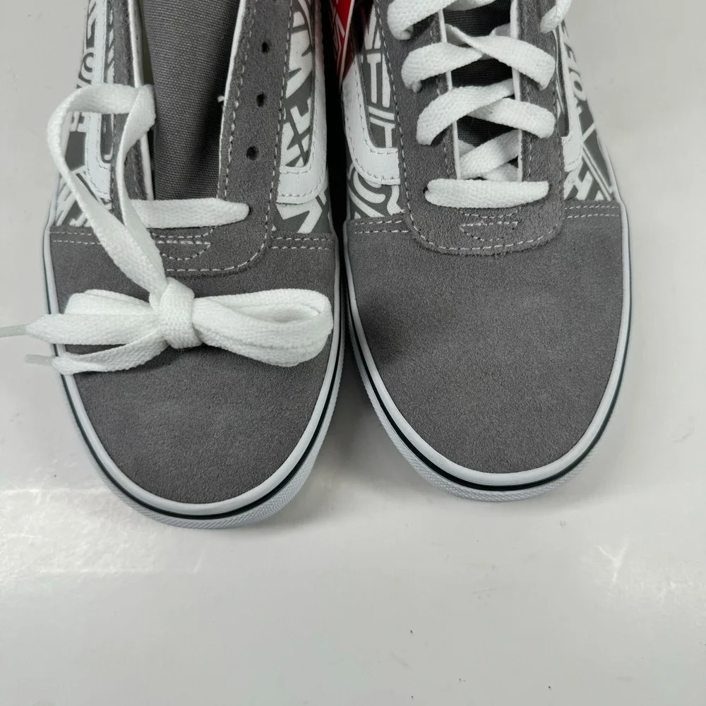 Vans Ward Low OTW Repeat Men's 7.5 Frost Grey/White Suede Canvas Skate Sneaker